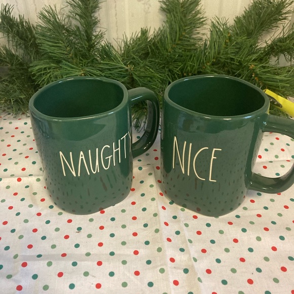 Rae Dunn Holiday Naughty and Nice Mugs - Picture 4 of 6